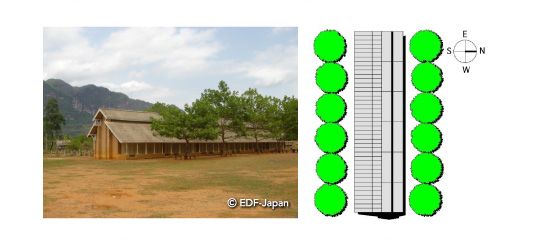 ラオス学校の校舎