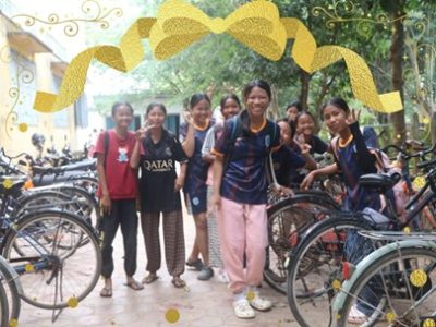 遠い道のりを乗り越えて ～通学自転車支援プロジェクト～
