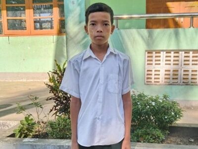 【ミャンマー】献身的に生き、懸命に学ぶ、将来お医者さんになりたい少年